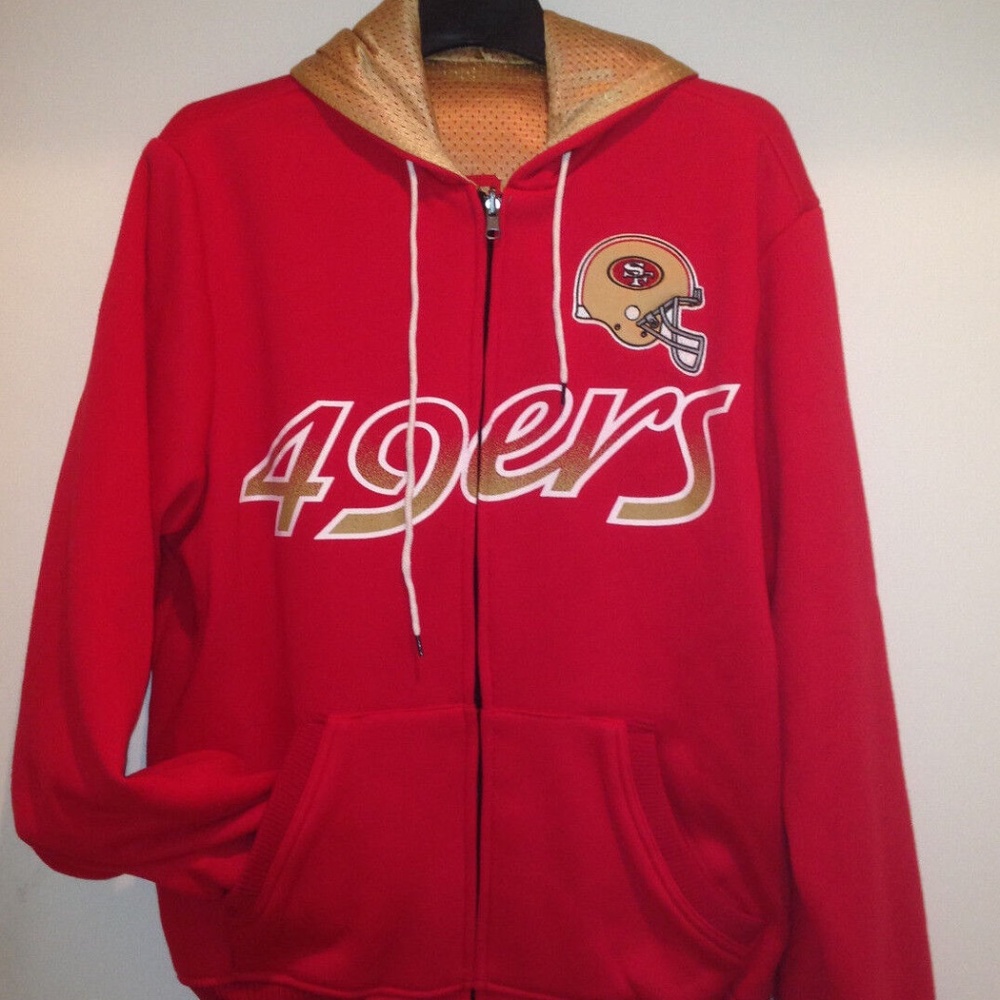 49ERS San Francisco Game Time Reversible Hoodie Jacket By G-III, NFL Lic. - NEW
